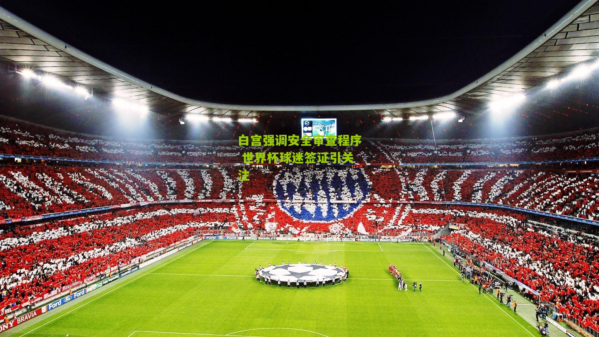 白宫强调安全审查程序 世界杯球迷签证引关注
